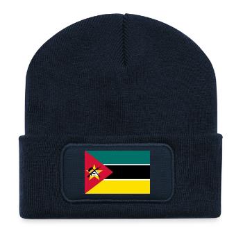 Mozambique - Beanie recyclé à patch - bleu marine - Devant
