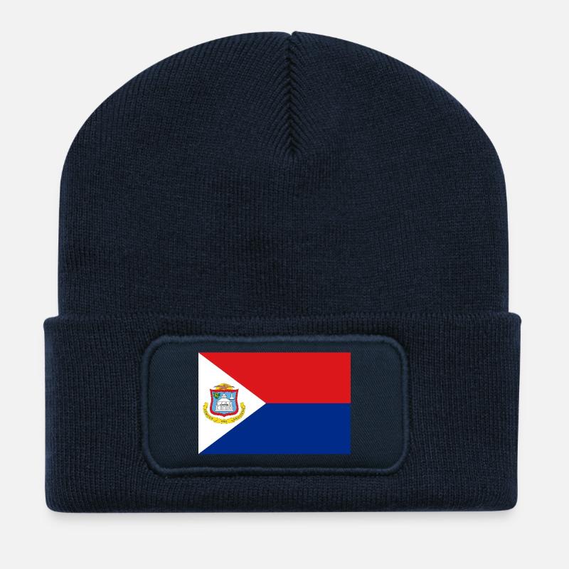 Sint Maarten - Recycelte Patch Beanie - French Navy