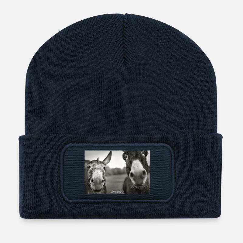 1200 Esel_Dudes - Recycelte Patch Beanie - French Navy
