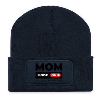 Mom Mode On - Recycled Patch Beanie - french navy - Front