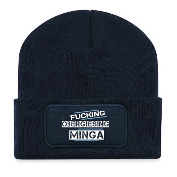 Obergiesing - Recycelte Patch Beanie - French Navy - Vorne