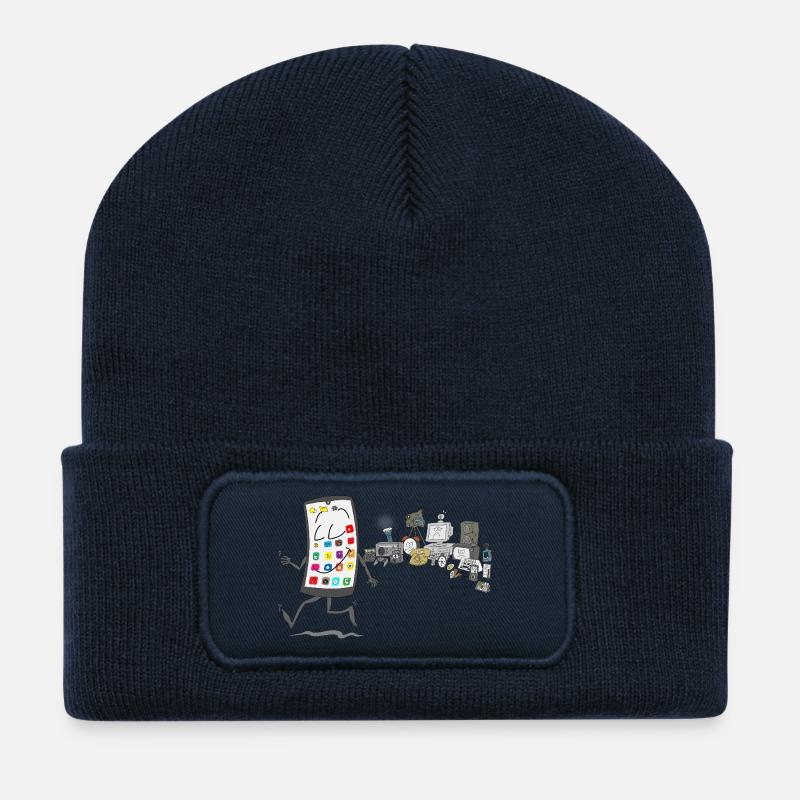Neuzeit - Recycelte Patch Beanie - French Navy