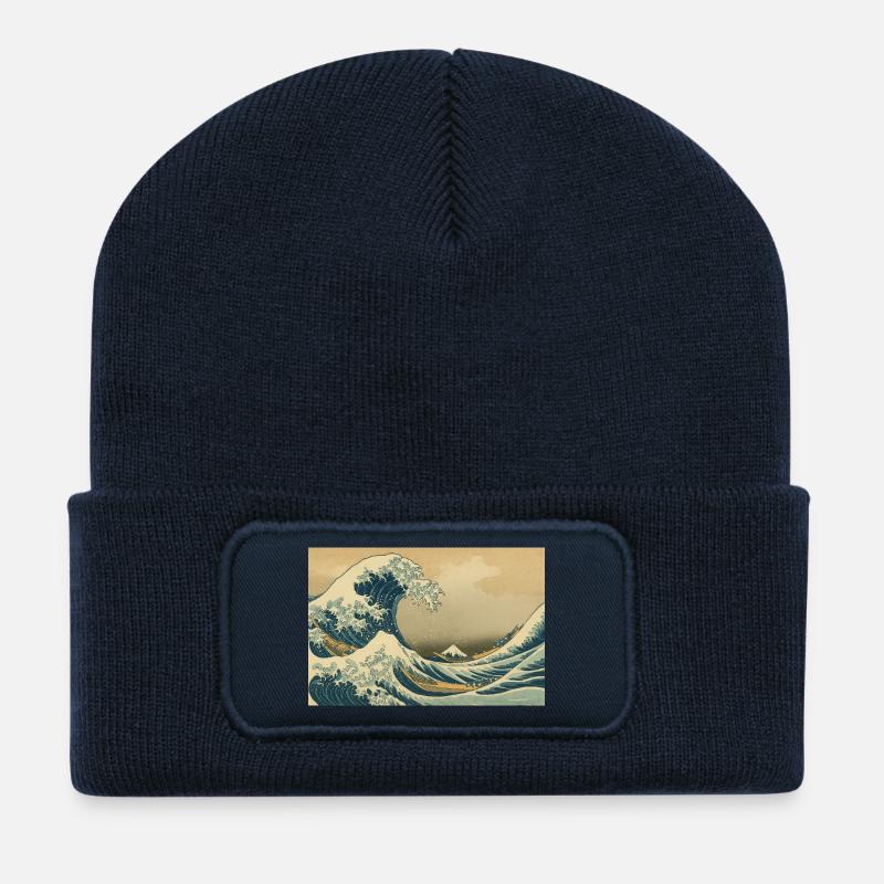 Welle - Recycelte Patch Beanie - French Navy