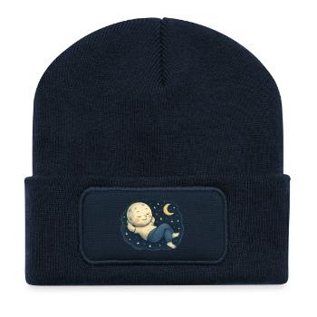 Moon Child - Recycled Patch Beanie - french navy - Front
