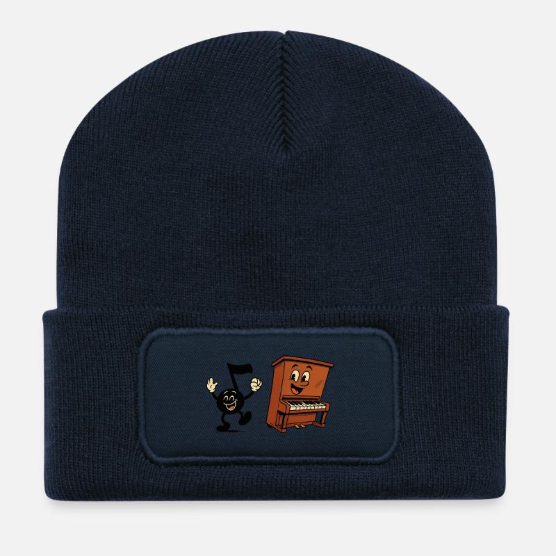 Piano tanz - Recycelte Patch Beanie - French Navy