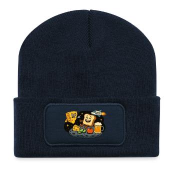 Snack in space - Recycled Patch Beanie - french navy - Front