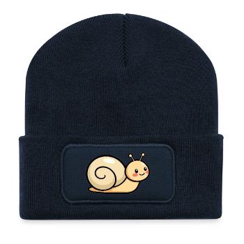 Snail - Recycled Patch Beanie - french navy - Front