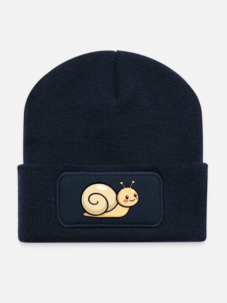 Schnecke - Recycelte Patch Beanie - French Navy