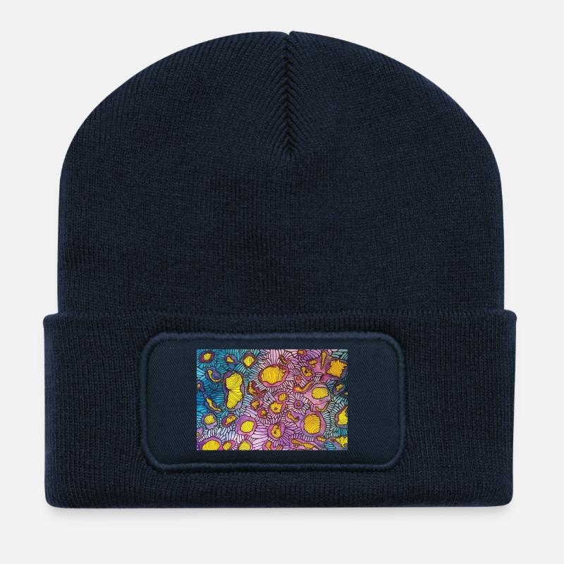 micro - Recycled Patch Beanie - french navy