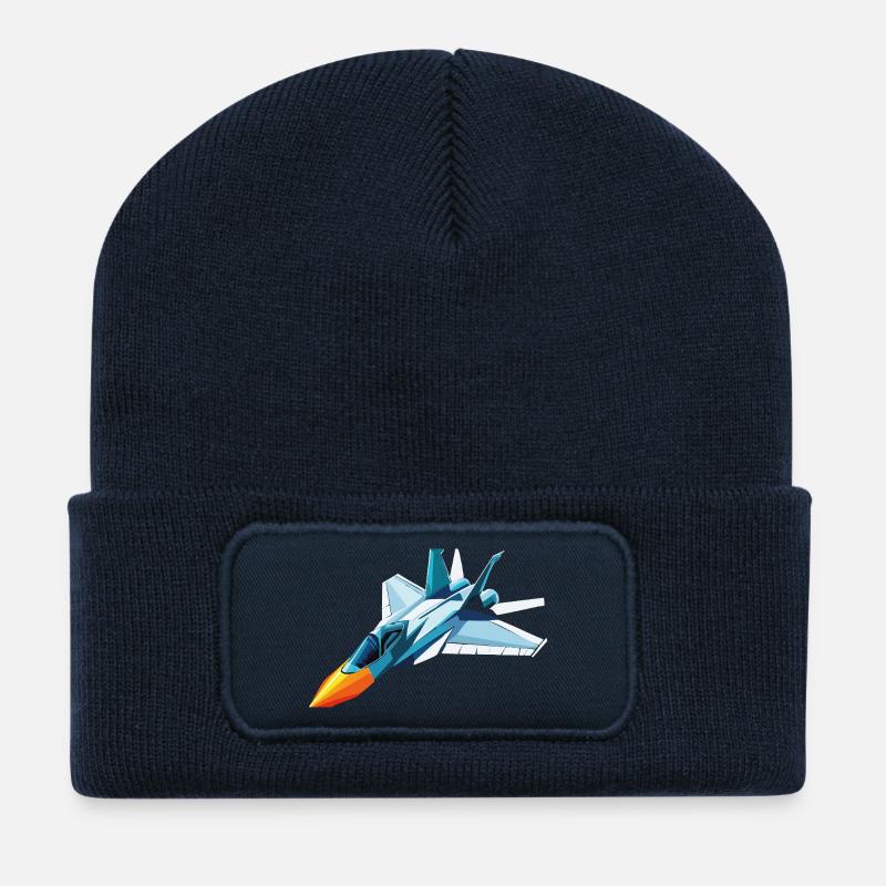 Düsenjäger - Recycelte Patch Beanie - French Navy