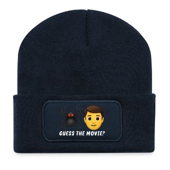 Spinne und menschliches Design - Recycelte Patch Beanie - French Navy - Vorne