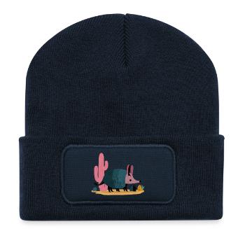 Gürteltier – Cactus Vibes - Recycelte Patch Beanie - French Navy - Vorne
