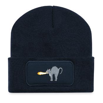 Lume-Cat - Recycled Patch Beanie - french navy - Front