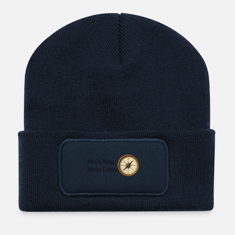 Mein_Weg_Mein_Leben - Recycelte Patch Beanie - French Navy