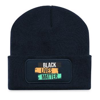 Black Lives Matter - Recycelte Patch Beanie - French Navy - Vorne