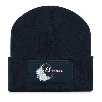 Für Eleanor - Recycelte Patch Beanie - French Navy - Vorne