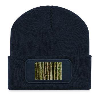 Birkenwald Pixelstreifen - Recycelte Patch Beanie - French Navy - Vorne
