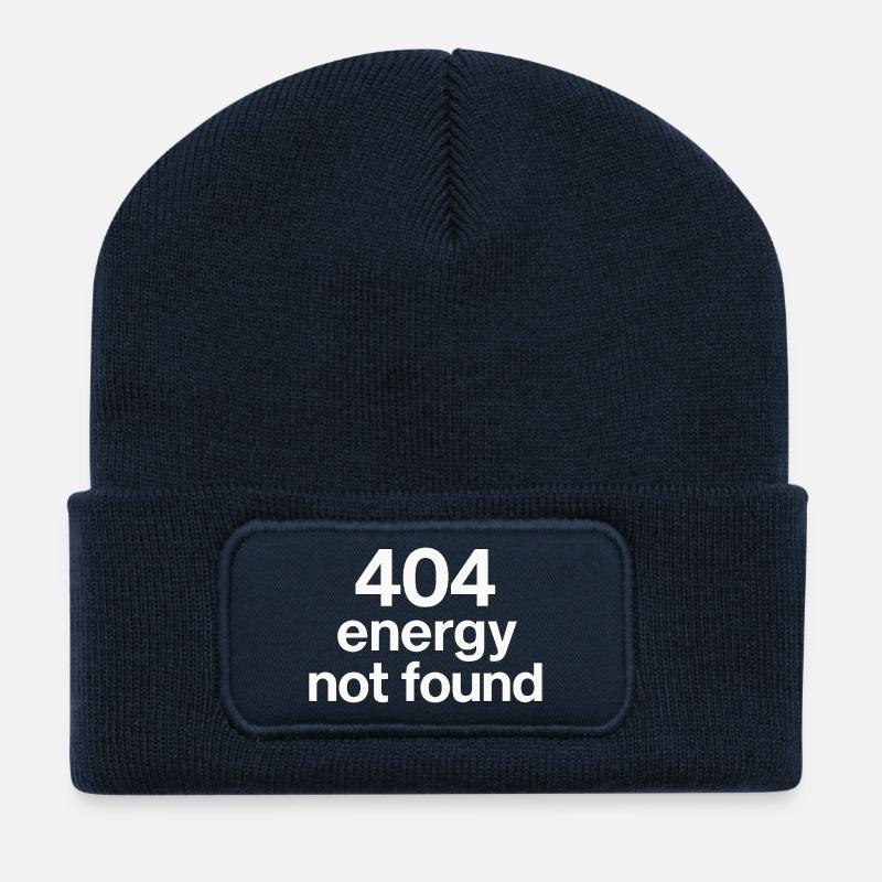 404 energy not found - Recycled Patch Beanie - french navy