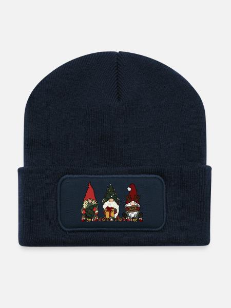 Wichtel Weihnachten - Recycelte Patch Beanie - French Navy