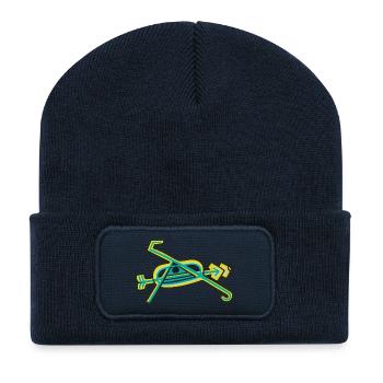 Glyphe de l’œil de Kaleido - Beanie recyclé à patch - bleu marine - Devant
