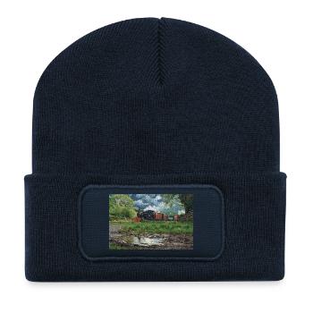 Narrow Gauge Storm - Recycelte Patch Beanie - French Navy - Vorne