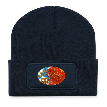 Flag of the Dietfurt Imperial Couple - Recycled Patch Beanie - french navy - Front