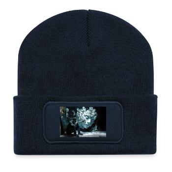Eisgesicht im Schatten - Recycled Patch Beanie - french navy - Front