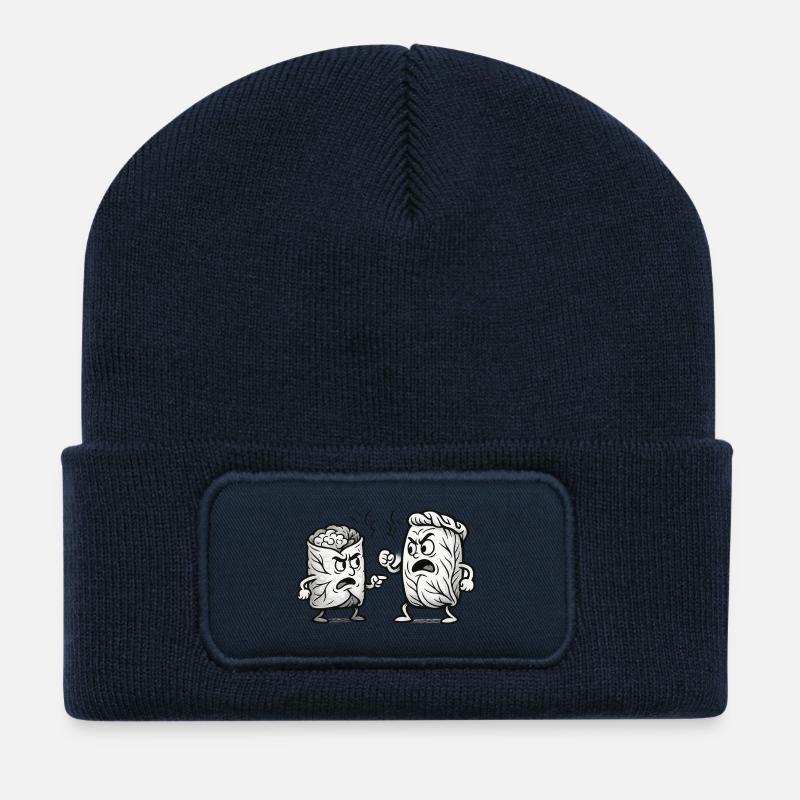Arguing Dolma vs Golubzi - Recycled Patch Beanie - french navy