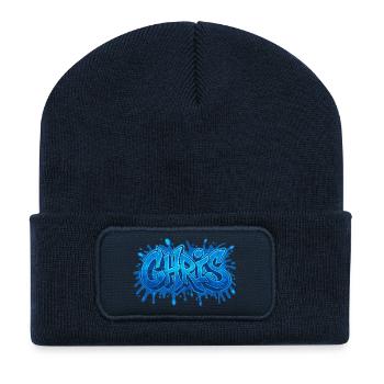 Graffiti CHRIS Name Geschenk Ideal druckbar auf - Recycelte Patch Beanie - French Navy - Vorne