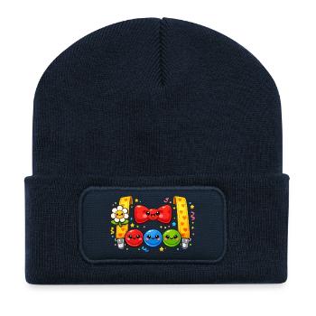 Clown Costume Carnival Carnival Gift - Recycled Patch Beanie - french navy - Front