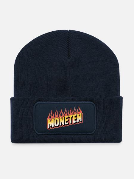 Moneten - Funny Steuer Meme - Recycelte Patch Beanie - French Navy