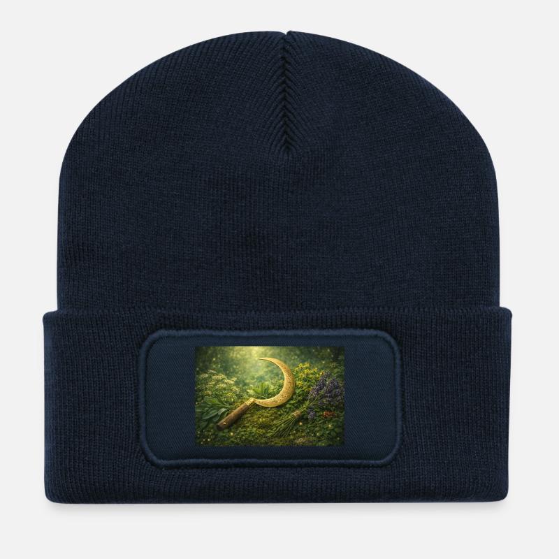 Kräuterkraft - Recycelte Patch Beanie - French Navy