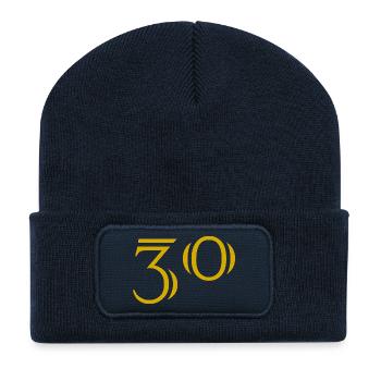 30. 30 ANS. 30e ANNIVERSAIRE. ANNIVERSAIRE 30 ANS. - Beanie recyclé à patch - bleu marine - Devant