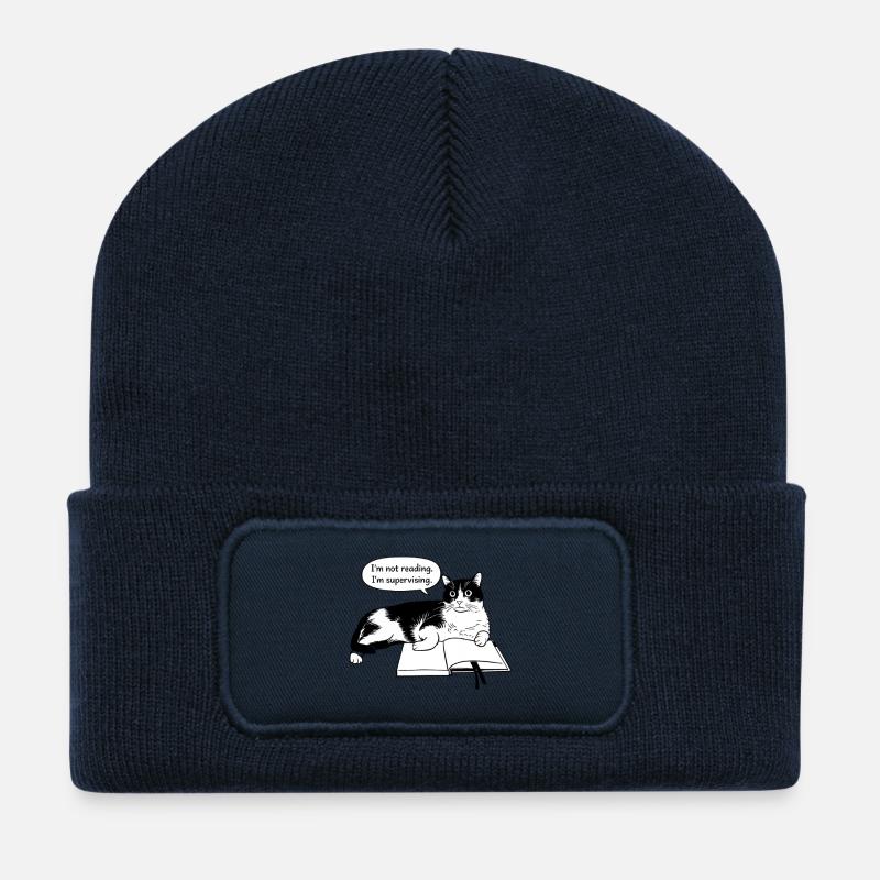 I'm not reading - Recycelte Patch Beanie - French Navy