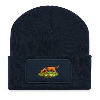 Mantrailer Hund Spürhund Maintrailing - Recycelte Patch Beanie - French Navy - Vorne