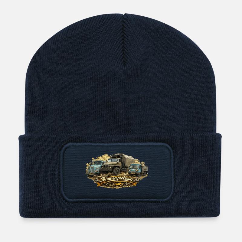 Maennerspielzeug - Recycelte Patch Beanie - French Navy