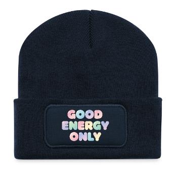 Good Energy Only Pastell Design - Recycelte Patch Beanie - French Navy - Vorne