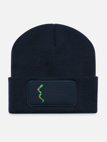 PARTENAIRE DE VIE SUR SCÈNE - Beanie recyclé à patch - bleu marine