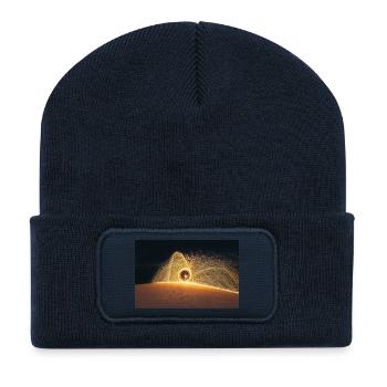 Flaming Steel Wool	 - Recycled Patch Beanie - french navy - Front