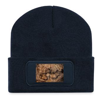 Close up of an acacia trunk - Recycled Patch Beanie - french navy - Front