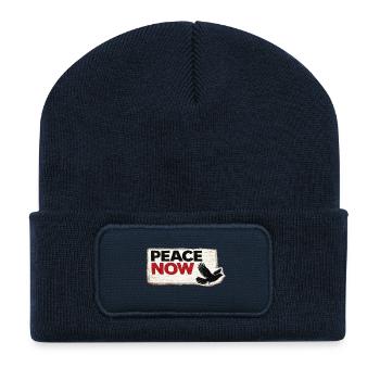 War No More – Sticker Peace & Humanity - Recycled Patch Beanie - french navy - Front