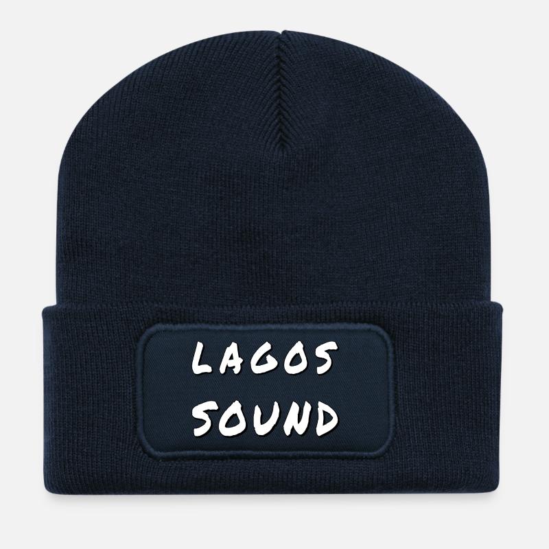 Lagos Sound – Algarve Music Design - Recycelte Patch Beanie - French Navy