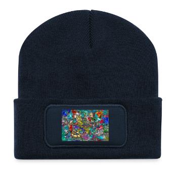 klaggejrdatschj - Recycelte Patch Beanie - French Navy - Vorne