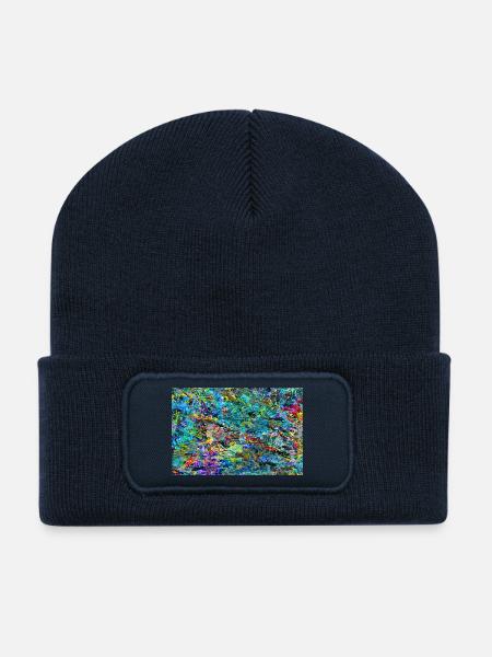 ygysfkraytchy - Recycelte Patch Beanie - French Navy