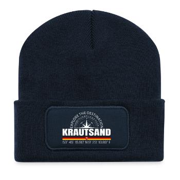Cabbage sand - Recycled Patch Beanie - french navy - Front