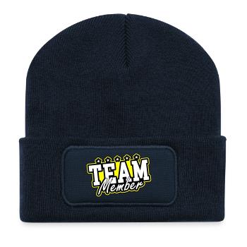 Team Member - Recycled Patch Beanie - french navy - Front