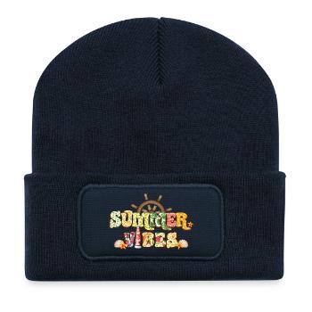 Summer Vibes - Recycled Patch Beanie - french navy - Front