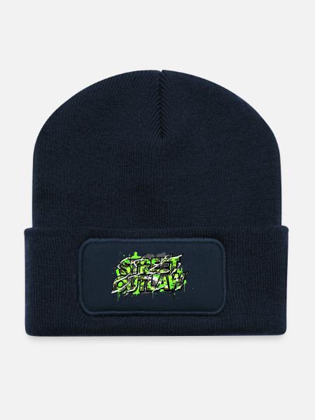 Tuning Spruch Street Outlaw Camouflage - Recycelte Patch Beanie - French Navy