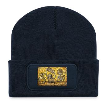 Bar of lost screws - Recycled Patch Beanie - french navy - Front