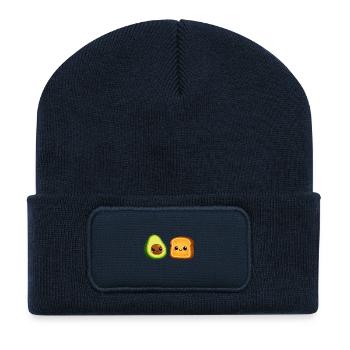 Avocado Friends Toast-Duo - Recycelte Patch Beanie - French Navy - Vorne